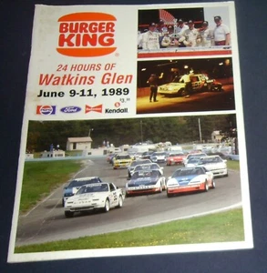 1989 Watkins Glen Burger King 24 Hours Program - Picture 1 of 4
