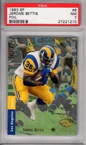 SP Jerome Bettis 1993 PSA 7 casi nuevo # 6 radiocontrol novato - Imagen 1 de 2
