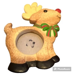 Reindeer Christmas Picture Magnet - Picture 1 of 2