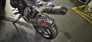 DOUBLE KTM 690 SM Prestige Supermoto Double Akrapovic titanium full exhaust LC4 - Picture 1 of 9