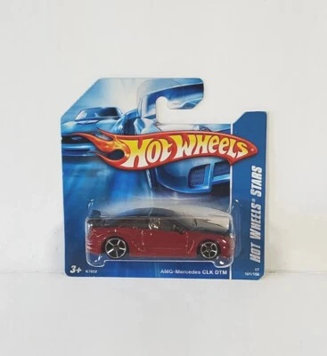HOT WHEELS 2007 ALL STARS AMG-MERCEDES CLK DTM RED SHORT CARD - Image 1 of 3