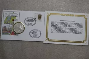 GERMANY BADEN-WÜRTTEMBERG MEDAL COVER 1992 B48 #362 - Picture 1 of 4
