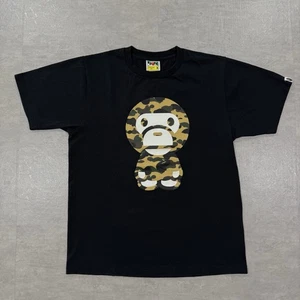 Camiseta A Bathing Ape Bape Baby Milo Camuflaje Talla Mediana Para Hombre Ropa de Calle - Imagen 1 de 12
