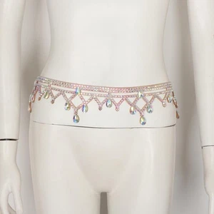 Belly Dance Waist Chain Waistband Jewelry Trendy Adjustable Charm Belly Chain - Picture 1 of 7