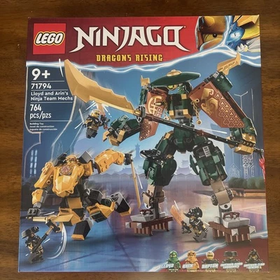 LEGO Ninjago Dragons Rising Lloyd & Arin's Ninja Team Mechs 71794 New/ Sealed!!  - Image 1 of 4