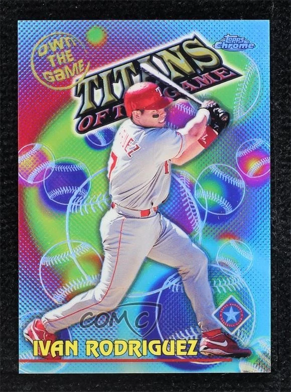 2000 Topps Chrome Own the Game Refractor Ivan Rodriguez #OTG23 HOF - Image 1 of 2
