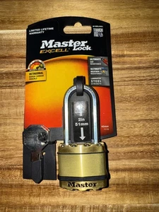 Master Lock Padlock Excell Lam 45mm 51mm Shk - M1BDLHAU 4 Keys New In Package - Picture 1 of 7
