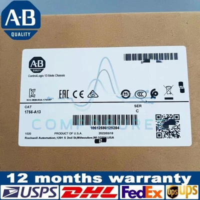 New AB 1756-A13 Series C ControlLogix 13 Slot Chassis PLC AB 1756A13 - Image 1 of 4