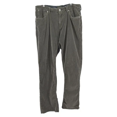 Tommy Bahama Mens Corduroy Pants Olive Green Standard Straight Leg Jeans Preppy - Image 1 of 4