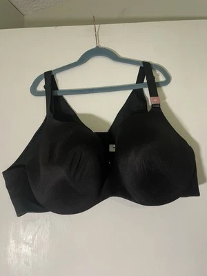 Lane Bryant Cacique Bra Backsmoother Lightly Lined Balconette 46C Black See Desc - Image 1 of 4