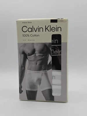 Новый в коробке XL черный Calvin Klein мужчин 5 упаковки боксера краткое белье 100% хлопок  - Изображение 1 из 3