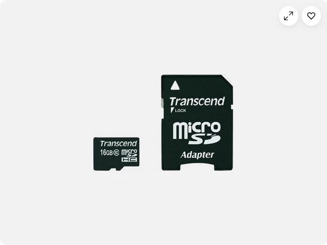 Micro SD 16 GB Trascend Flash Memory Card Class 4 memoria telefono fotocamera - Immagine 1 di 2