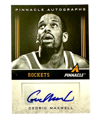 Cedric Maxwell 2013 Pinnacle Autographs #40, Houston Rockets, Boston Celtics, NM - Image 1 of 2