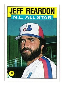 1986 Topps #711 Jeff Reardon Montreal Expos - Picture 1 of 2