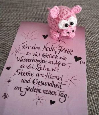 Glücksschweinchen/Glücksbringer Silvester/Neujahr - Bild 1 von 2
