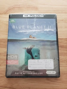 Blue Planet II (4K Ultra HD) Brandneu Versiegelt David Attenborough 4 Disc Set - Bild 1 von 6