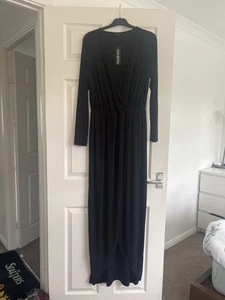 Slinky front wrap maxi dress size 18 BOOHOO PLUS Dress - Picture 1 of 2