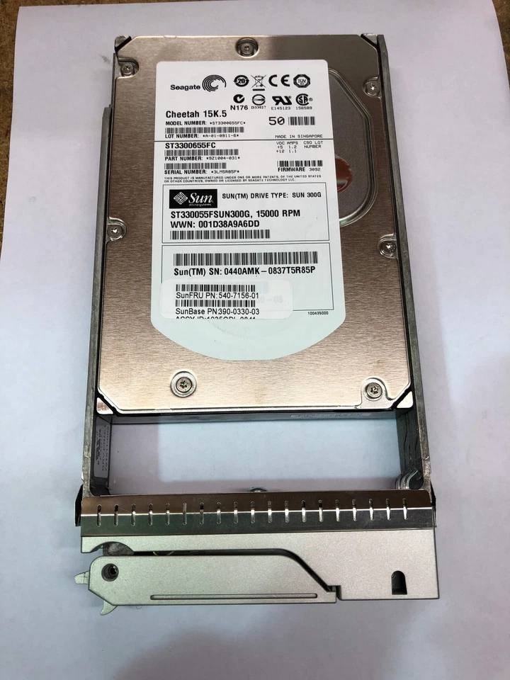 540-7156 Sun 300GB 15K FC Hard Drive XTC-FC1CF-300G15KZ inc. tray - Image 1 of 1