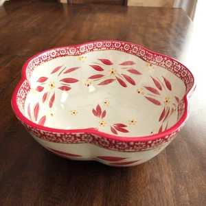 Temp-tations Old World Cranberry 3 cuartos tazón grande para servir 9,75" - Imagen 1 de 4