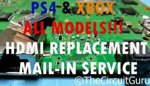 NEW PS4 and XBOX HDMI Port with FREE INSTALLATION! MAINBOARD ONLY! ALL MODELS! 
