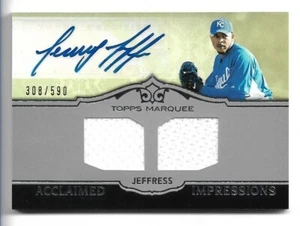 2011 Topps Marquee Acclaimed Impressions doble reliquia automática/590 Jeremy Jeffress - Imagen 1 de 2
