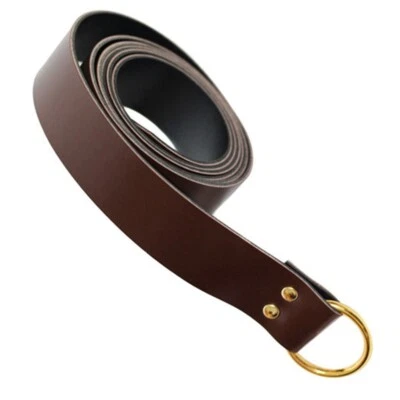 Cinto de couro medieval retrô com fivelas de cavaleiro para homens - Imagem 1 de 4