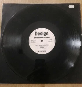 DIVINE - Love Reaction 12" VINYL - 1st Press 1983 Design RECORDS - Bild 1 von 9