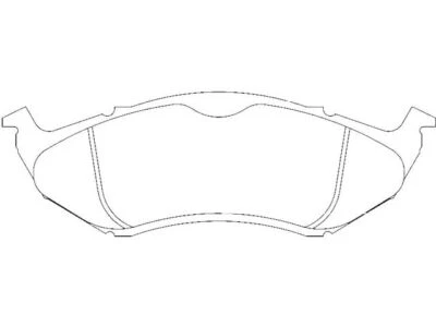 Juego de pastillas de freno delanteras de neón para Dodge 2003-2005 92486PDNJ 2004 Foto 1 de 2