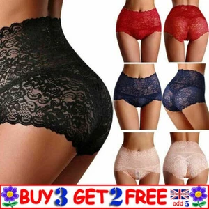 Panties Body Shaper Sexy Full Lace Women Briefs Underwear Knickers High Waist - Picture 1 of 21