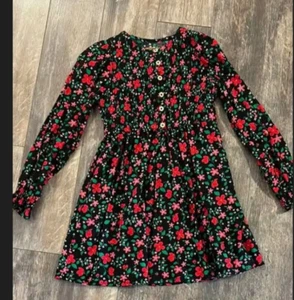 CAT & JACK GIRLS FLORAL DRESS W/ POCKETS SIZE M 8 - Picture 1 of 3