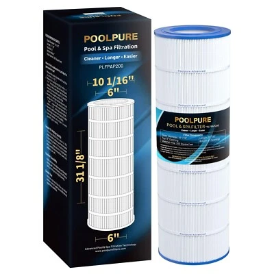 Filtro de piscina POOLPURE PAP200 reemplaza CC200, Unicel C-9419, Ultral-C5, PP-C5 Foto 1 de 4