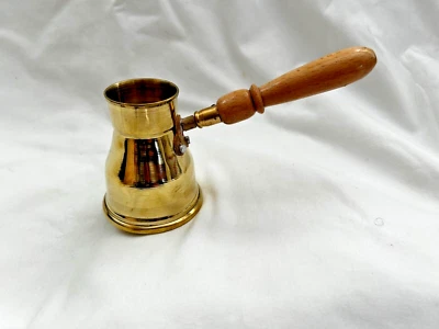 Cafetera turca mediana egipcia de latón café griego 3,25" de alto Ibrik Foto 1 de 4