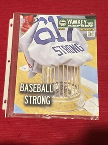 Boston Marathon Yawkey Way Report Red Sox Program Scorecard Boston Strong - Picture 1 of 2