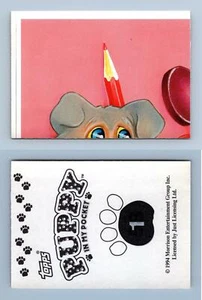 Puppy In My Pocket #1 Topps 1994 Sticker - Picture 1 of 1