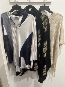 Bundle Lot of 3 Plus Size  Womens Tops BaiSheng GT XXL Wrapsody  Sequined Poncho - Picture 1 of 7