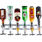 6 Bottle Stand Wall Mounted Dispenser Drinks Wine Spirits Steel Bar Optics