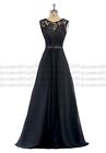 Lace Chiffon Long Bridesmaid Wedding Dresses Evening Formal Party Ball Prom Gown