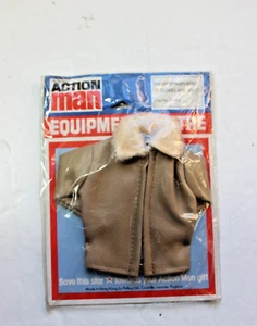 ACTION MAN PALITOY  GI JOE EQUIPMENT CENTER CARD " TANK COMMANDER JACKET " MOC - Picture 1 of 3