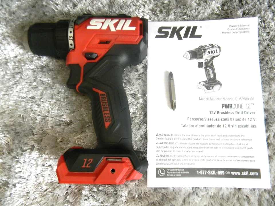 NEW SKIL PWRCORE 12 Brushless 12V 12Volt 1/2” Drill Driver DL6290A - Tool Only - Image 1 of 1