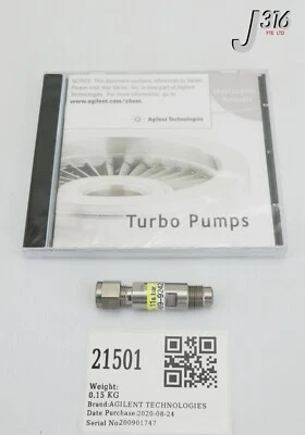 21501 AGILENT TECHNOLOGIES VARIAN 20 SCCM SWAGELOCK-M12 PURGE VLV NEW 9699242 - Image 1 of 4