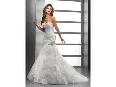 Sottero & Midgley Penelope Wedding Gown Bridal Dress Ivory 10 Corset 713703 - Image 1 of 4