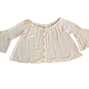 ASTR The Label Women’s Sz Medium Amelia Top Short Sleeve Shirt Revolve Brand - Picture 1 of 8