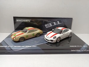 Porsche 911 R 2016 + Record Car Monza 1967 - 1:43 Minichamps 412066220/ LE 499 - Bild 1 von 3