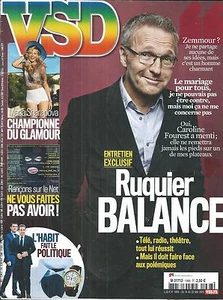 VSD N°1968 14 MAI 2015  RUQUIER/ SHARAPOVA/ EASTWOOD/ BAUMETTES/ BARDOT/ TOSCANE - Picture 1 of 1