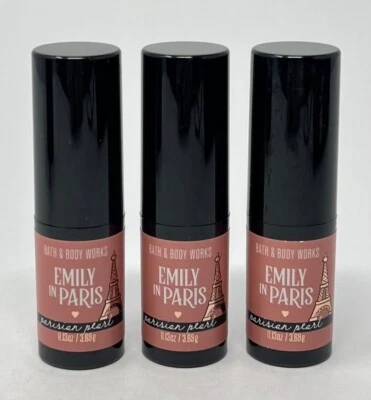 3 BATH BODY WORKS EMILY IN PARIS PARISIAN PEARL LIP STICK COLOR LIMITED EDITION - Image 1 of 4