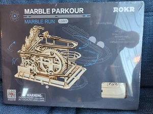 3D Wood Model ROKR Marble Parkour Marble Run LG501 254 Pieces NEW - Picture 1 of 3