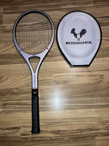 Racchetta e borsa da tennis vintage composita Rossignol R40 Made in France - Foto 1 di 8