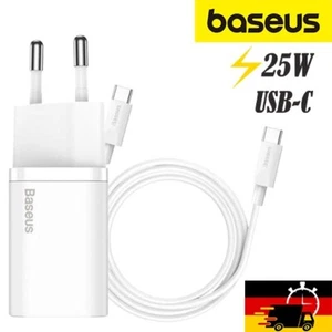 Cargador rápido Baseus Super Si Quick Charger 1C USB-C 25W + cable de carga - Imagen 1 de 15