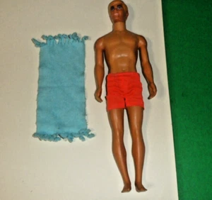 #1088 MATTEL SUN SET MALIBU KEN DOLL WITH BLUE TOWEL 1970 - Picture 1 of 6