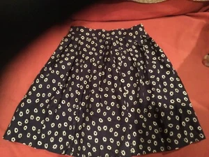 Vintage 1980s 90s GAP Pleated Wide-leg Flower Print Skort Culotte Sz 8 27” W - Picture 1 of 6